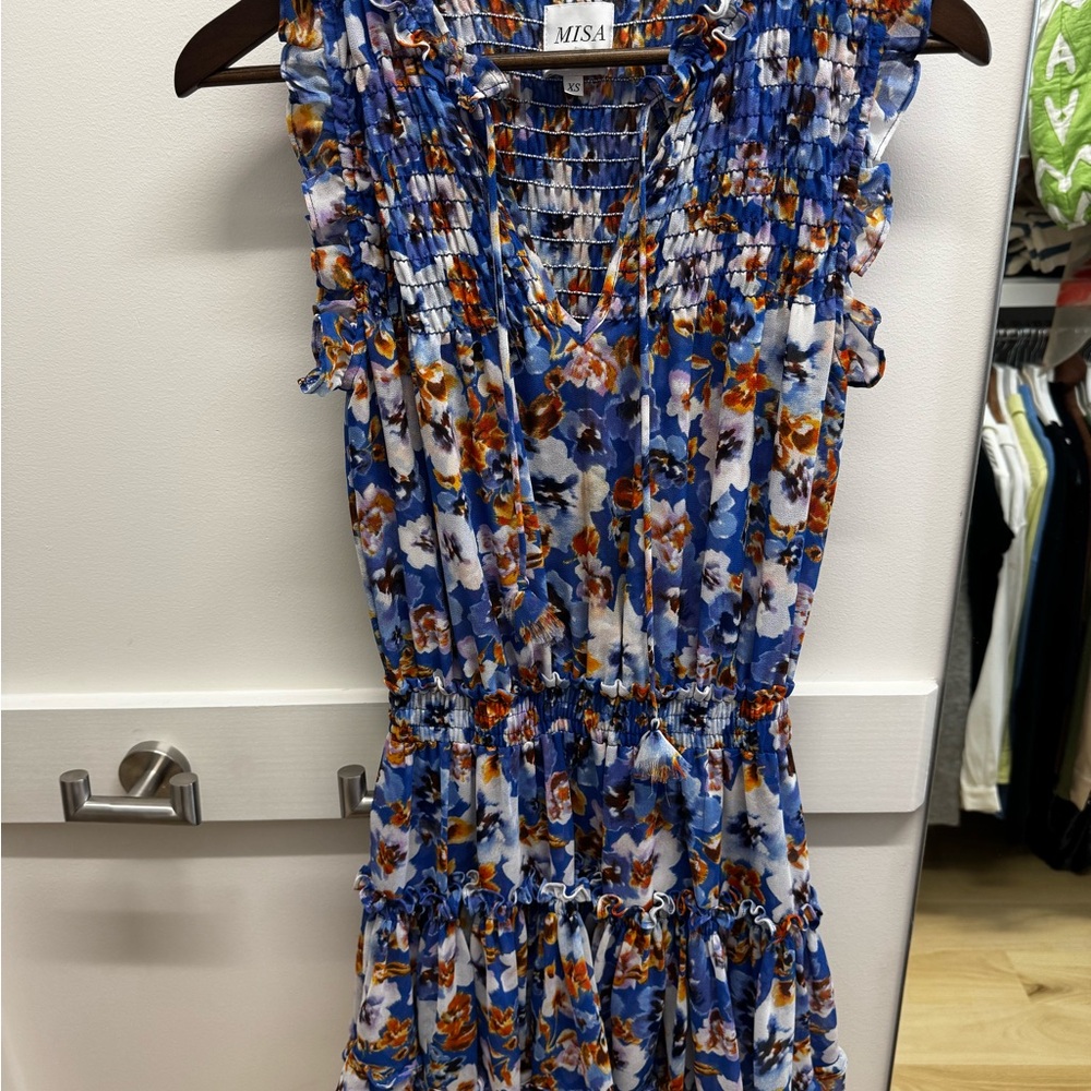 MISA Floral Sleeveless Dress